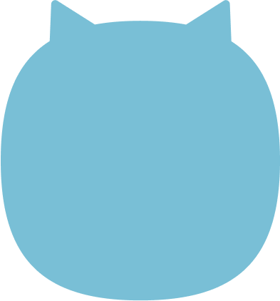猫の顔の形のアイコン