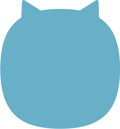 猫の顔の形のアイコン